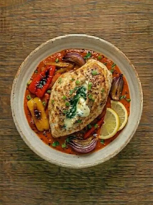 Pechuga Rellena de Espinacas y Queso