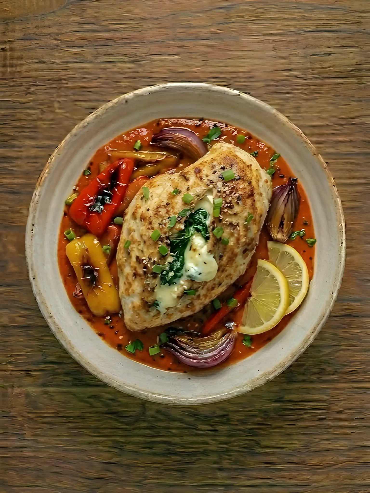 Pechuga Rellena de Espinacas y Queso