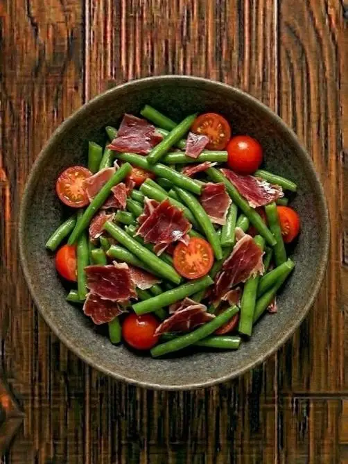 Ensalada de Judías Verdes y Jamón