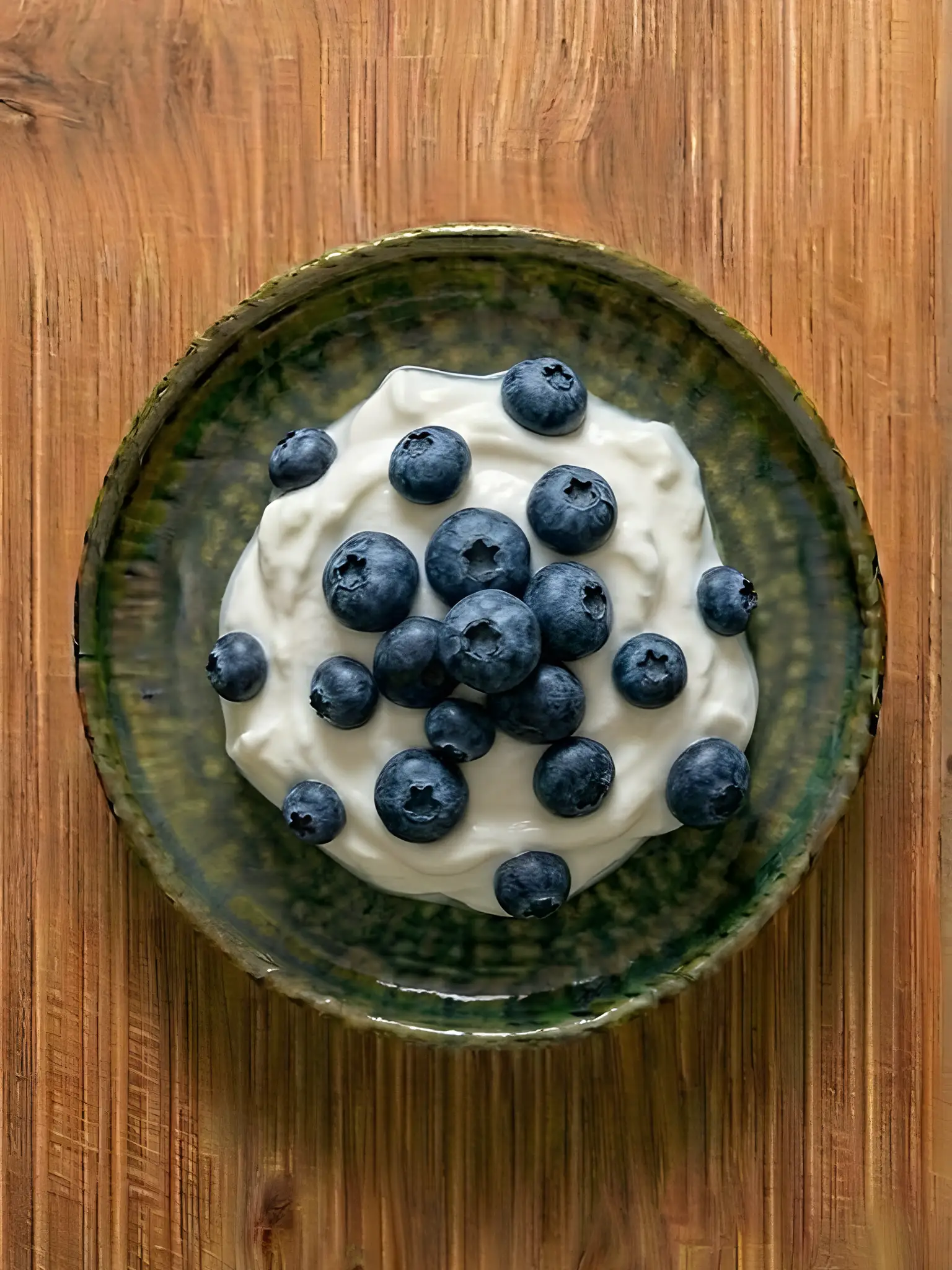 Yogur griego con arándanos
