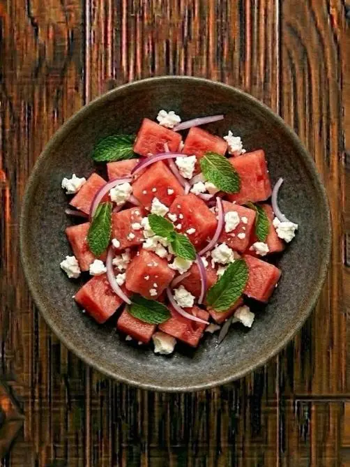 Ensalada de Sandía y Feta