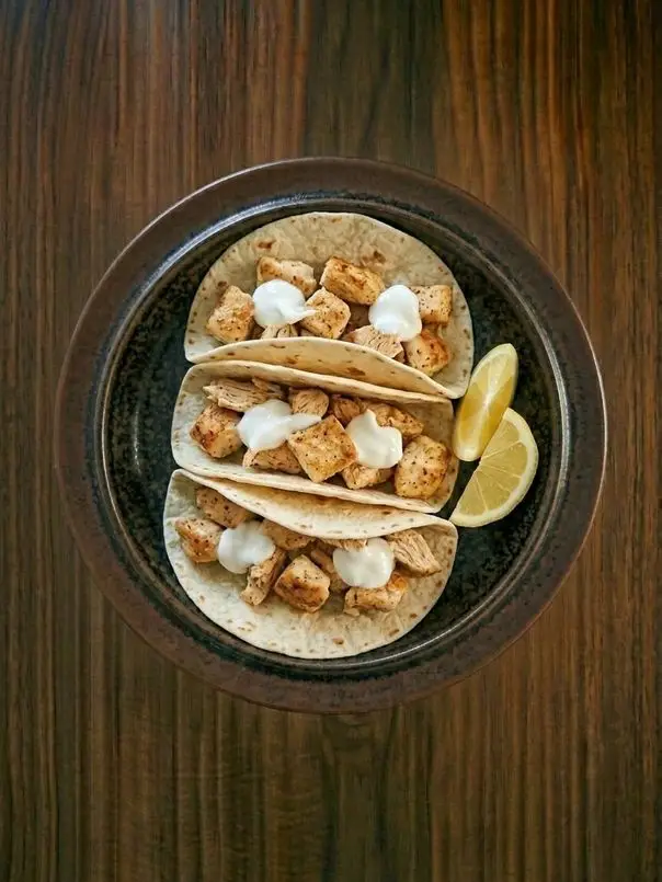 Tacos de pollo con yogur