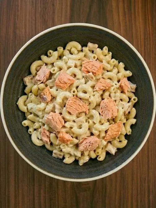 Pasta con salmón a la crema