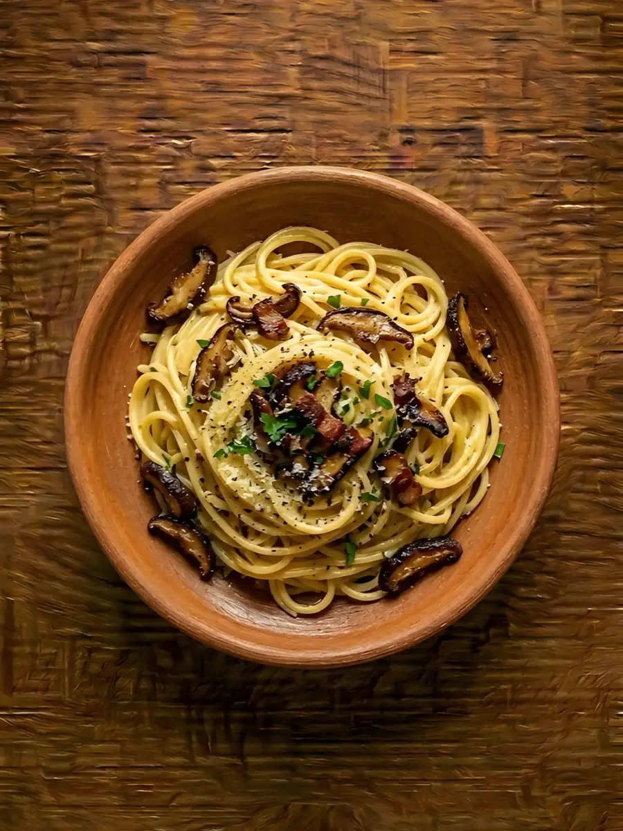Foto de Pasta Carbonara Vegetariana