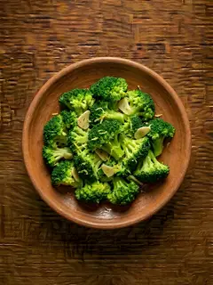 Brócoli al vapor en microondas