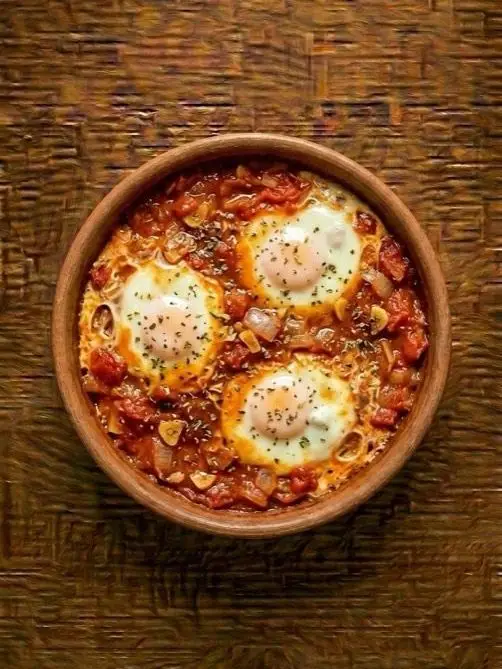 Huevos al Plato con Tomate