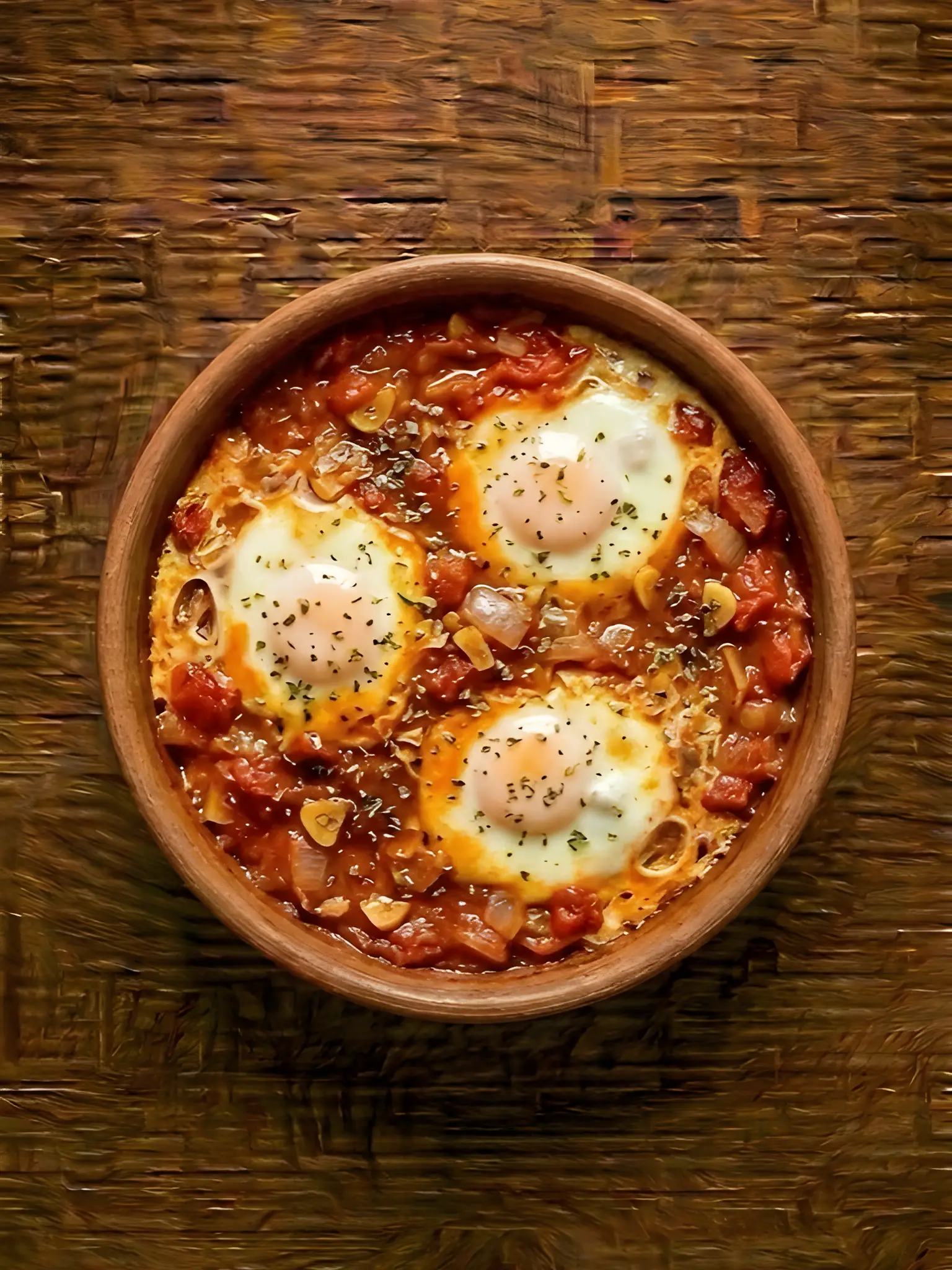 Huevos al Plato con Tomate