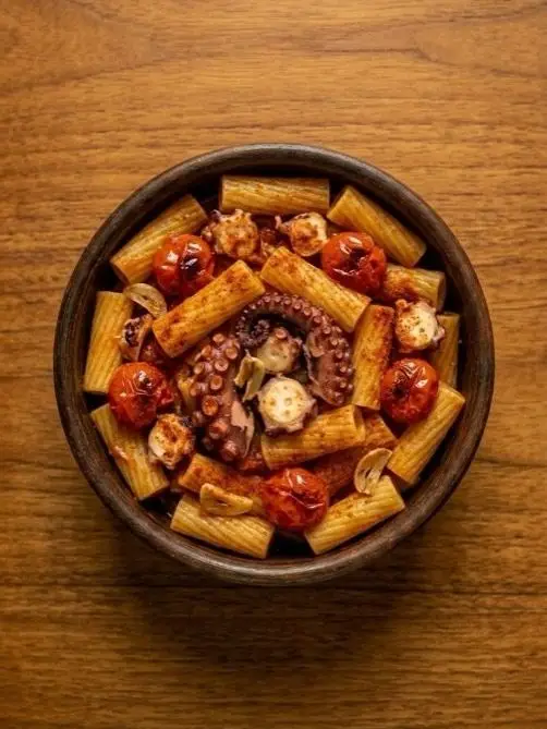 Pasta con Pulpo