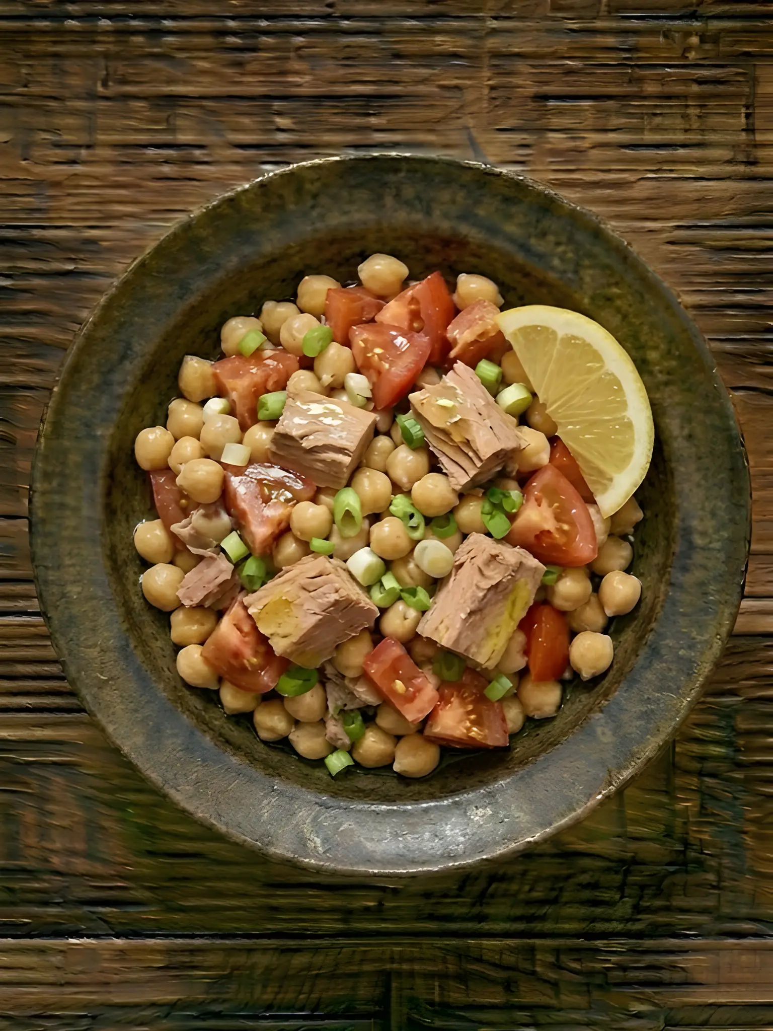 Ensalada de atun con garbanzos
