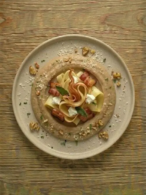 Crema de Castañas con Panceta