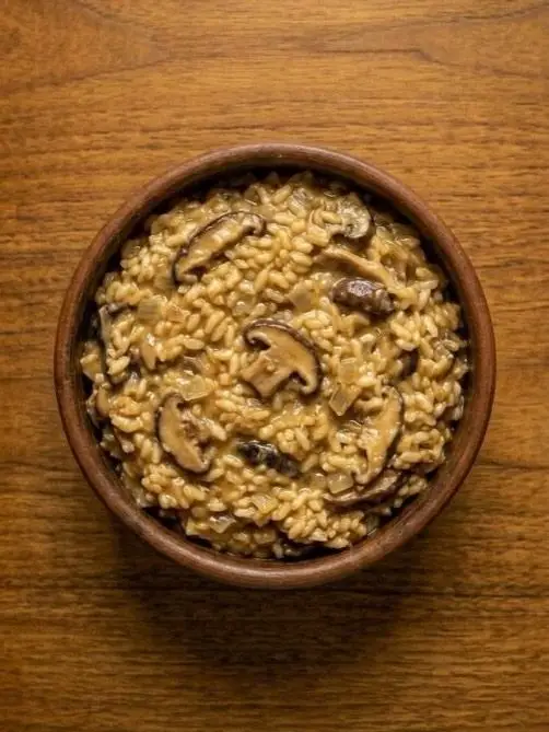 Risotto Vegano de Champiñones