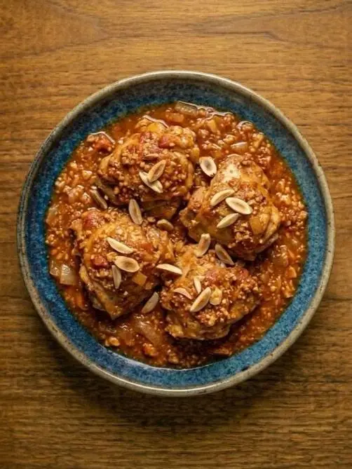 Pollo en Salsa de Almendras