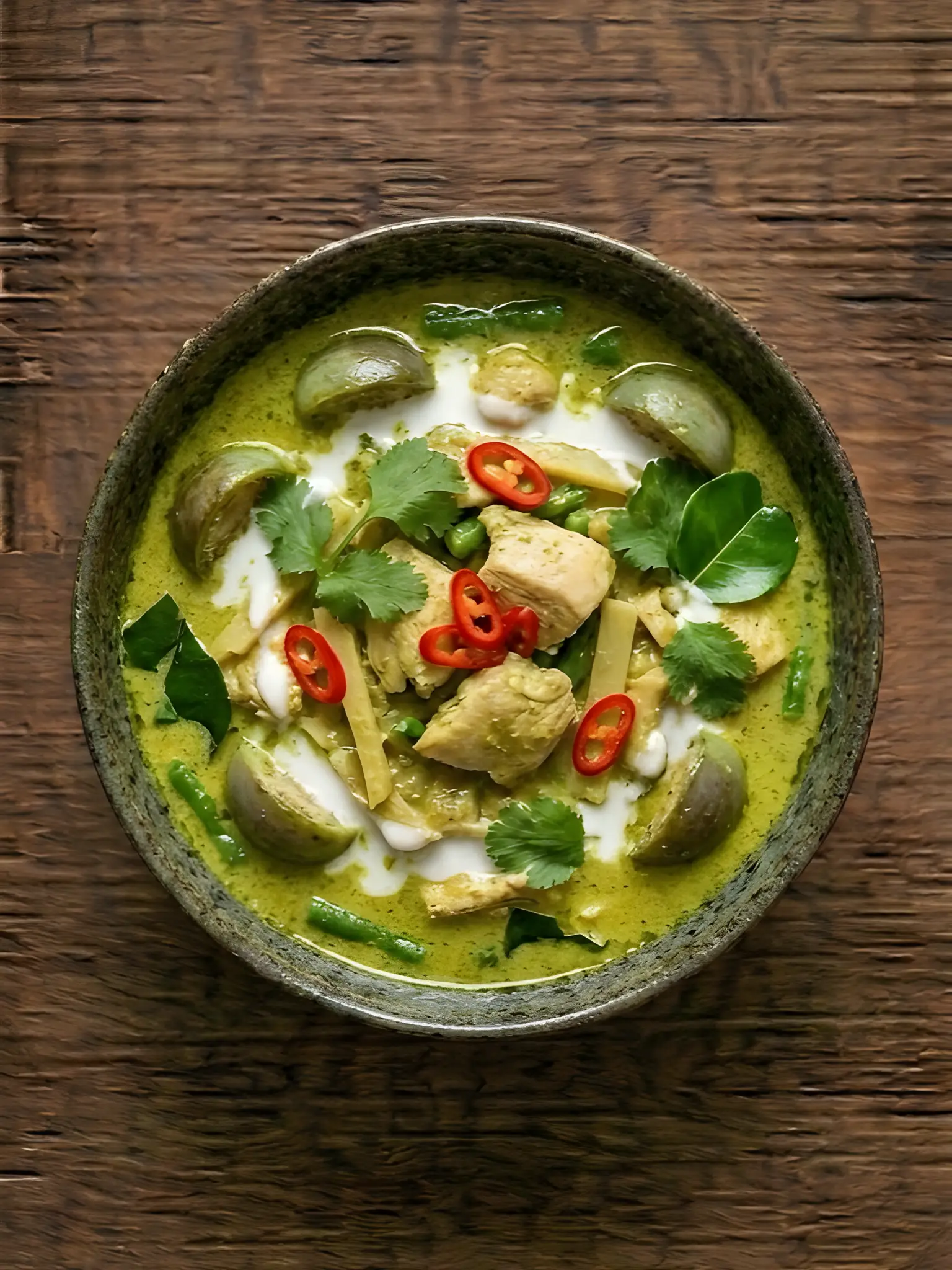Curry Verde Tailandes de Pollo