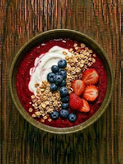 Smoothie bowl de frutos rojos