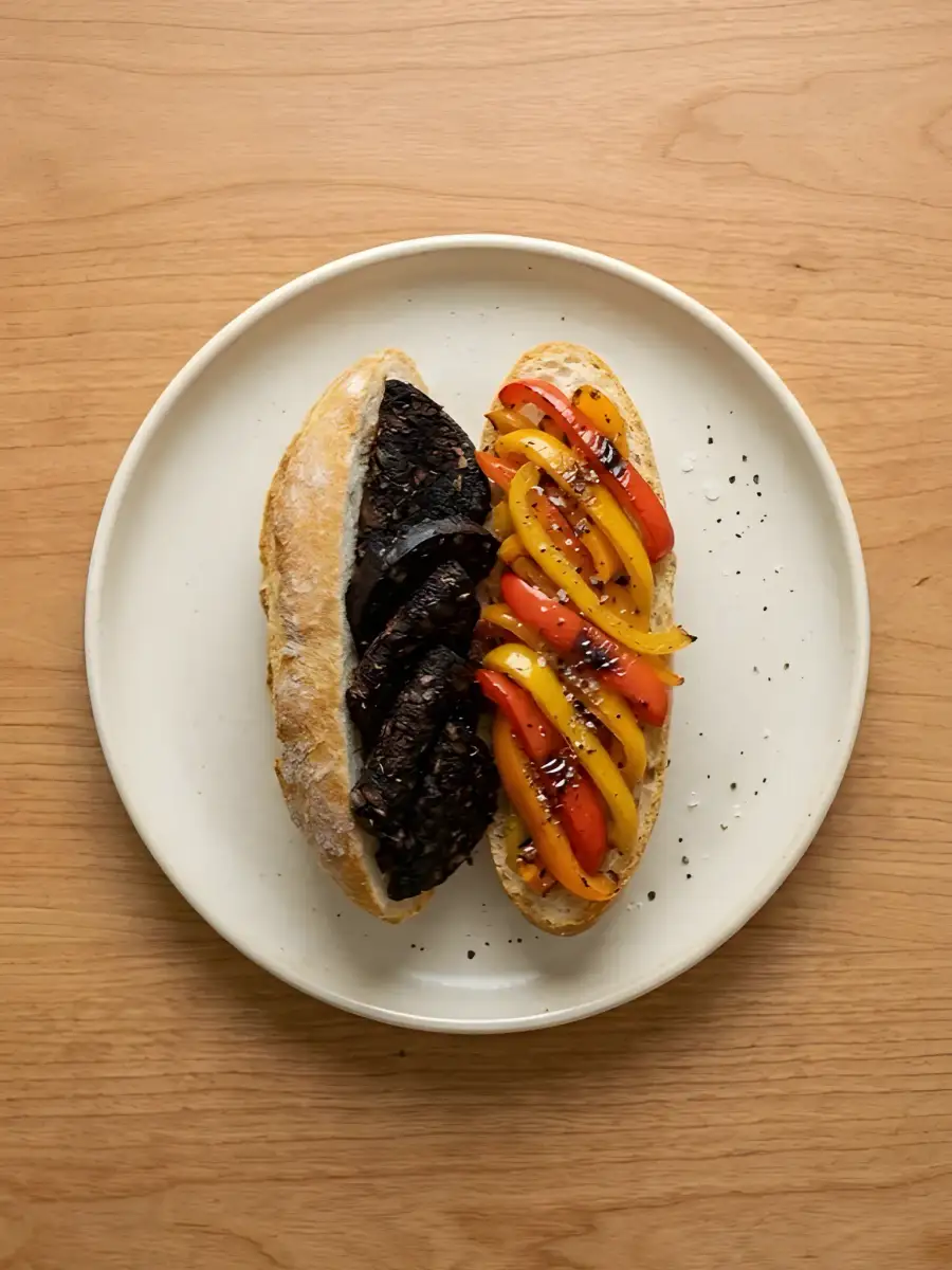 Foto de Bocadillo de Morcilla con Pimientos