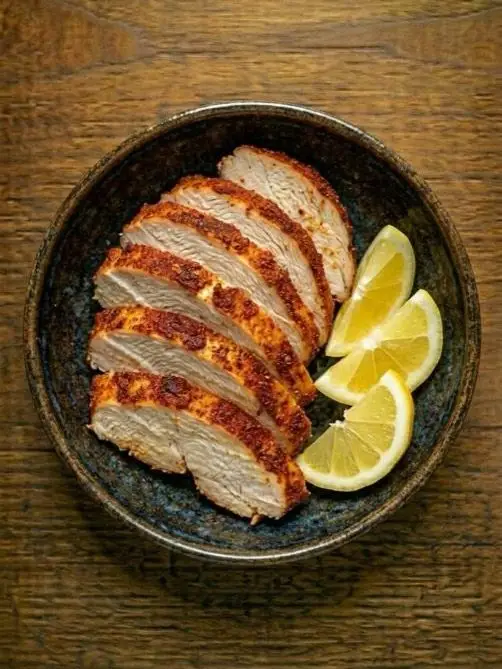 Pechuga de pavo al air fryer con especias