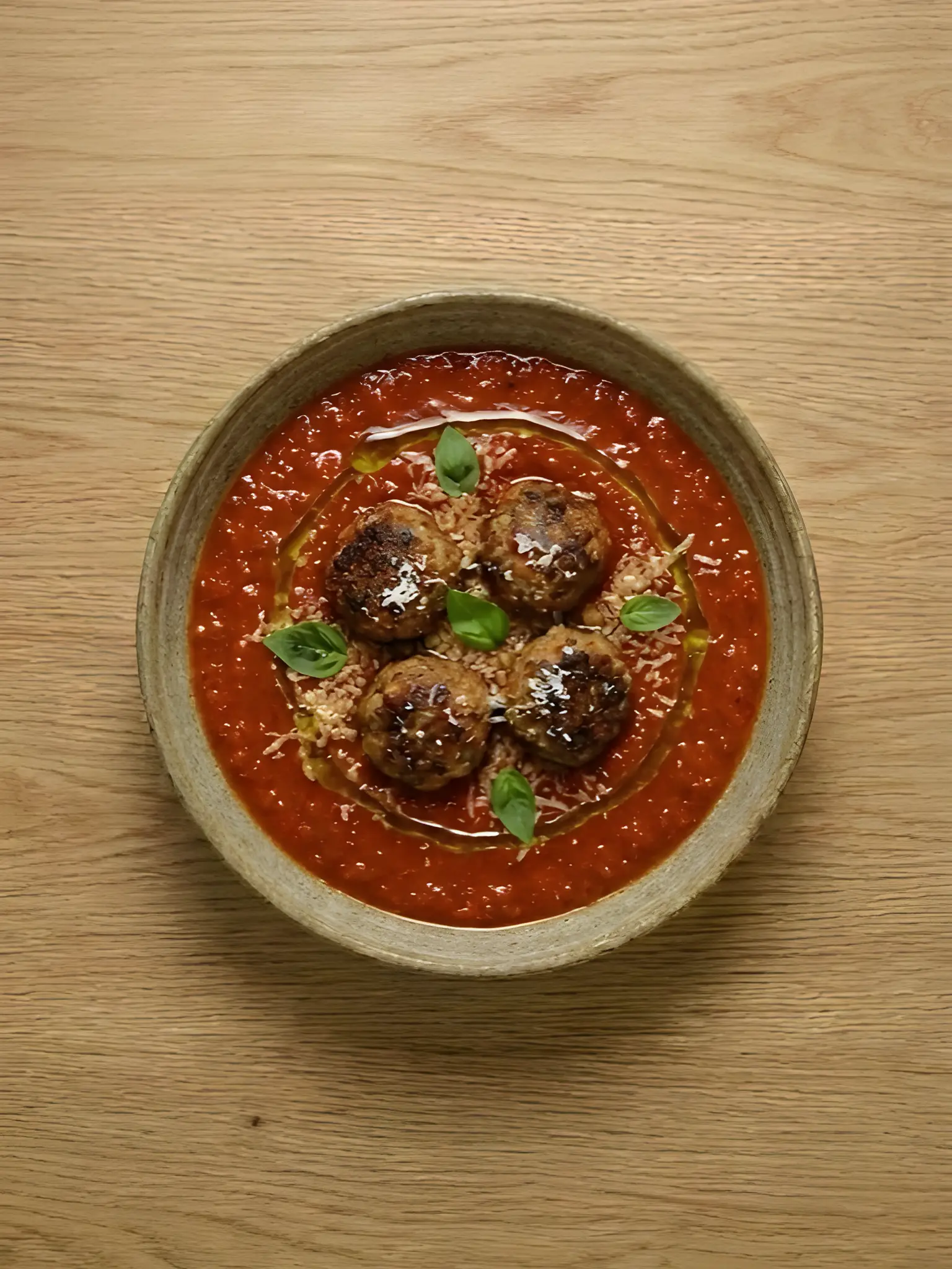 Albóndigas en salsa de tomate casera