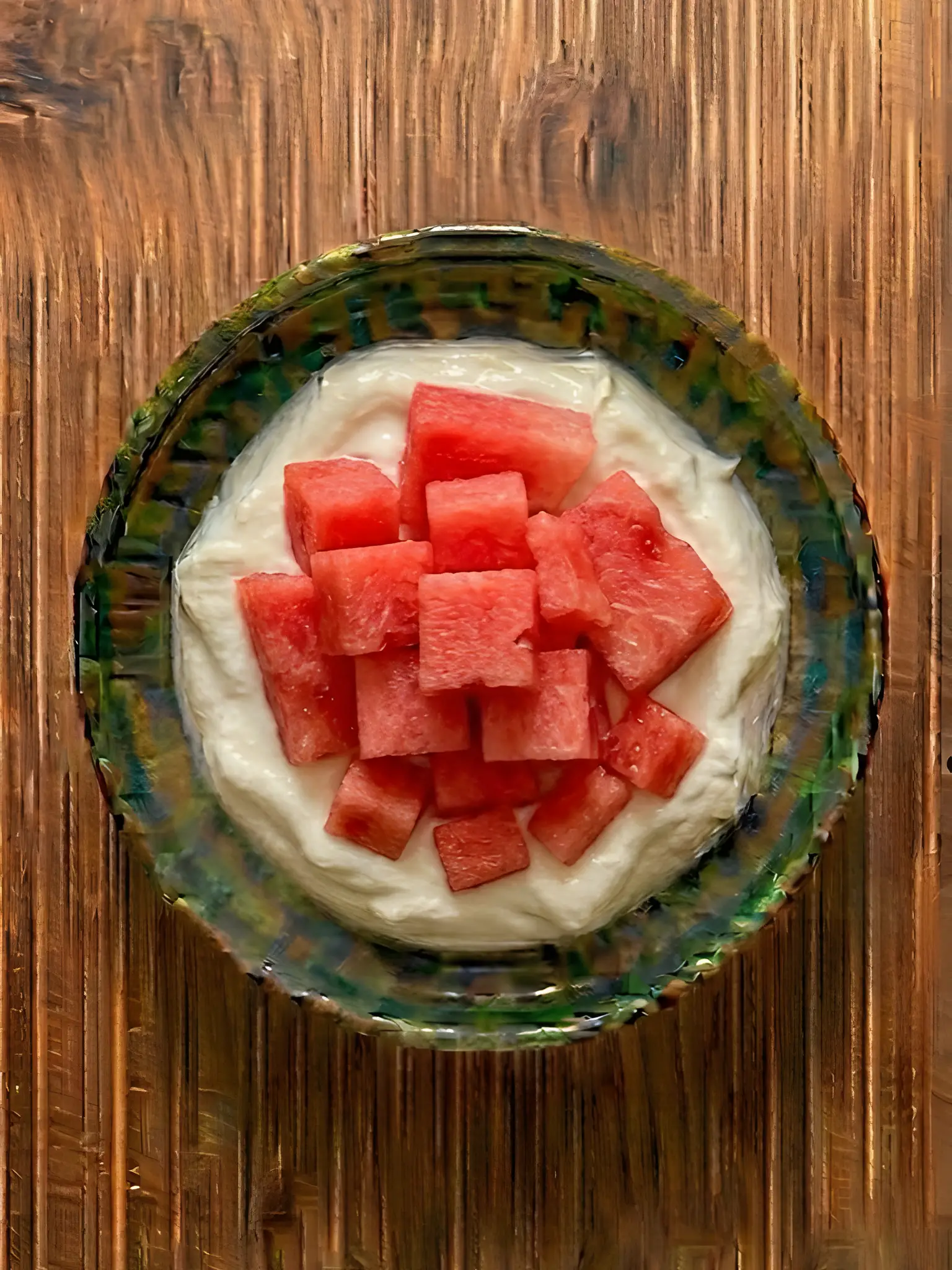 Yogur griego con sandía