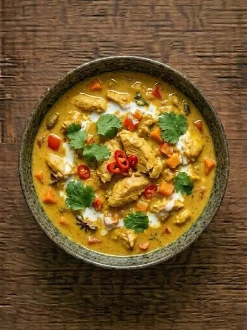 Curry de Pollo con Leche de Coco