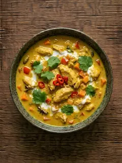 Curry de Pollo con Leche de Coco
