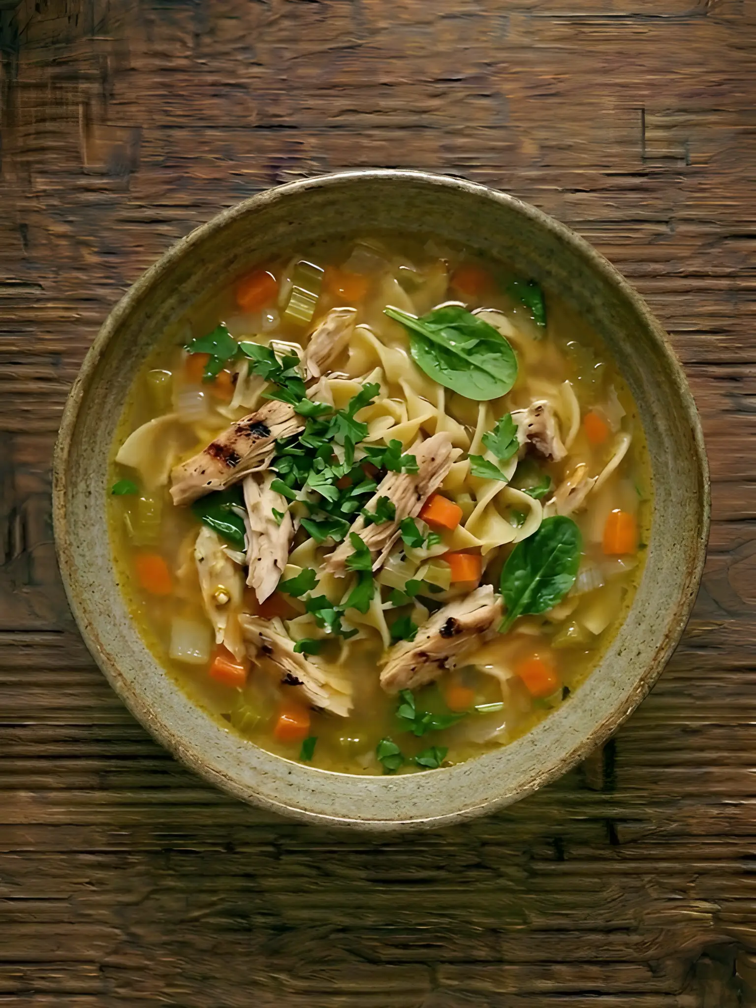 Sopa de Fideos con Pollo