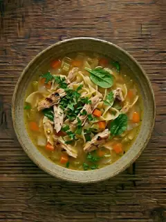 Sopa de Fideos con Pollo