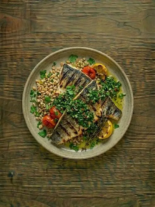 Lubina a la Plancha con Chimichurri