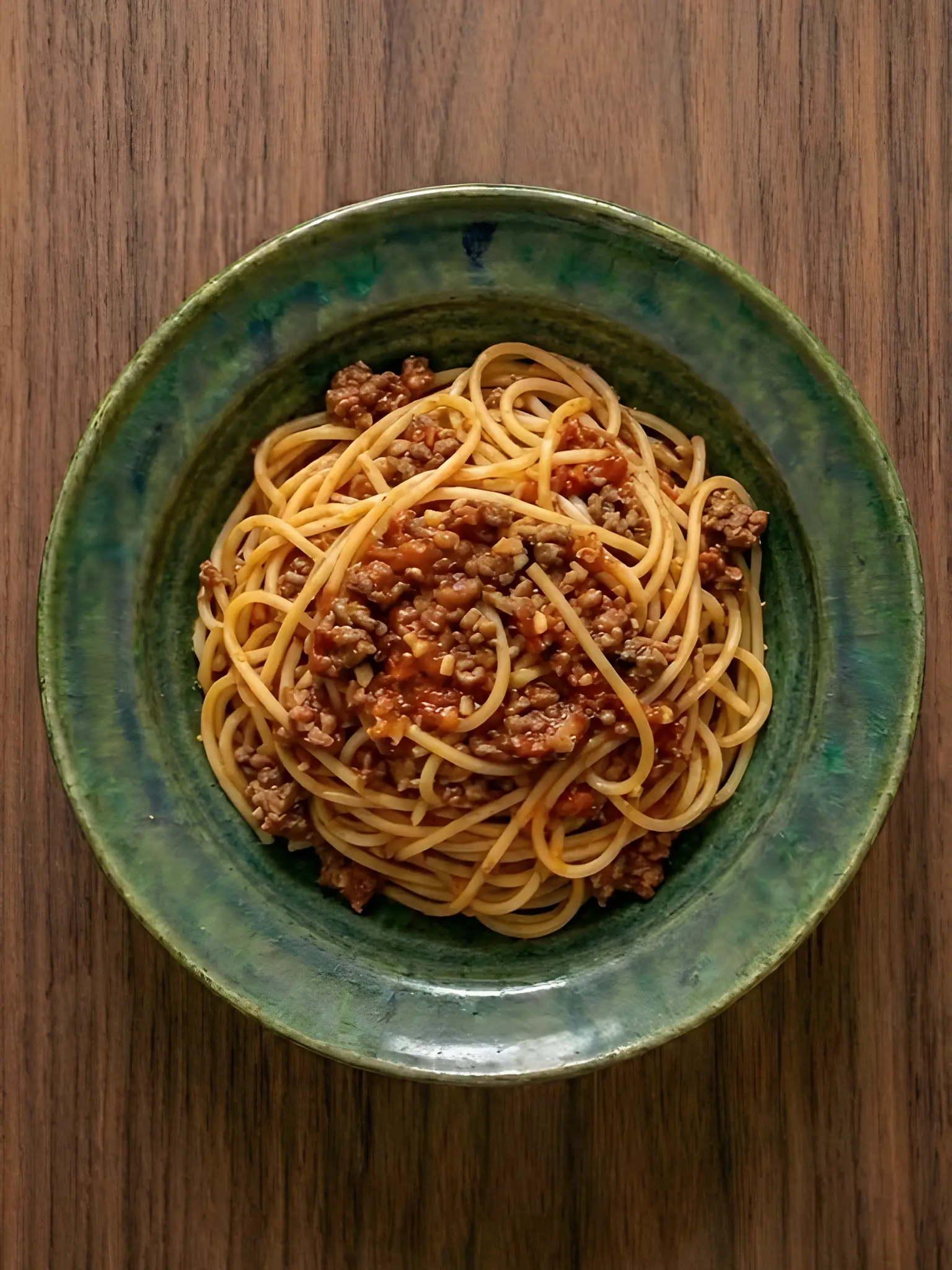 Pasta con carne picada y tomate express