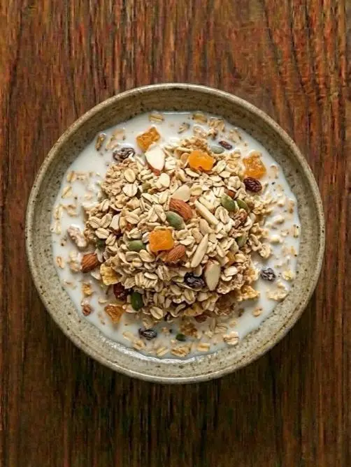Muesli con leche