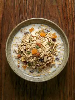 Muesli con leche