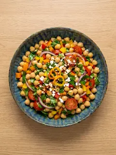 Ensalada de Garbanzos y Pimientos