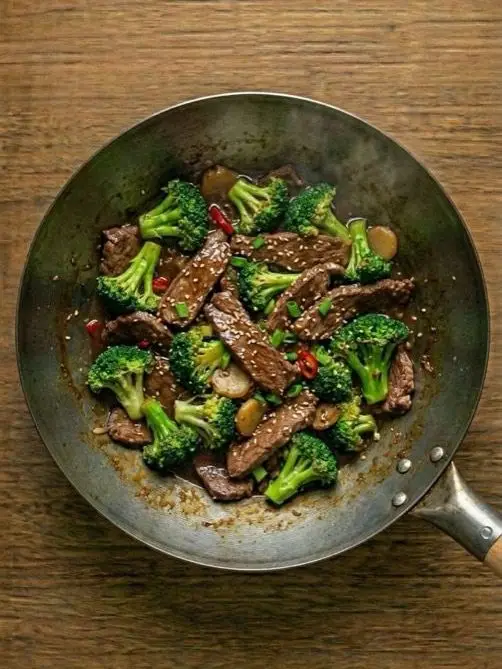 Ternera con Brócoli al Wok