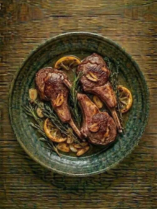 Chuletas de Cordero con Hierbas
