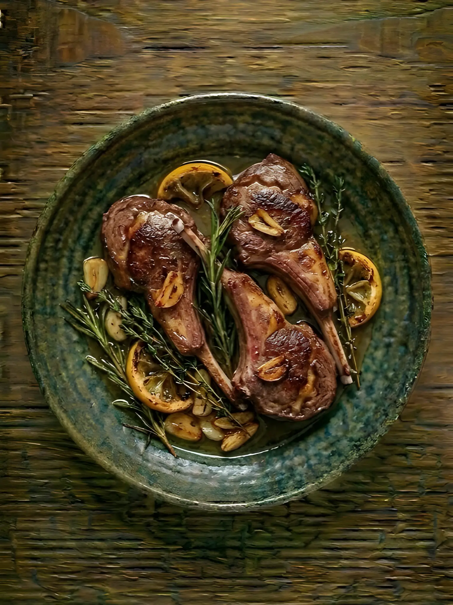 Chuletas de Cordero con Hierbas