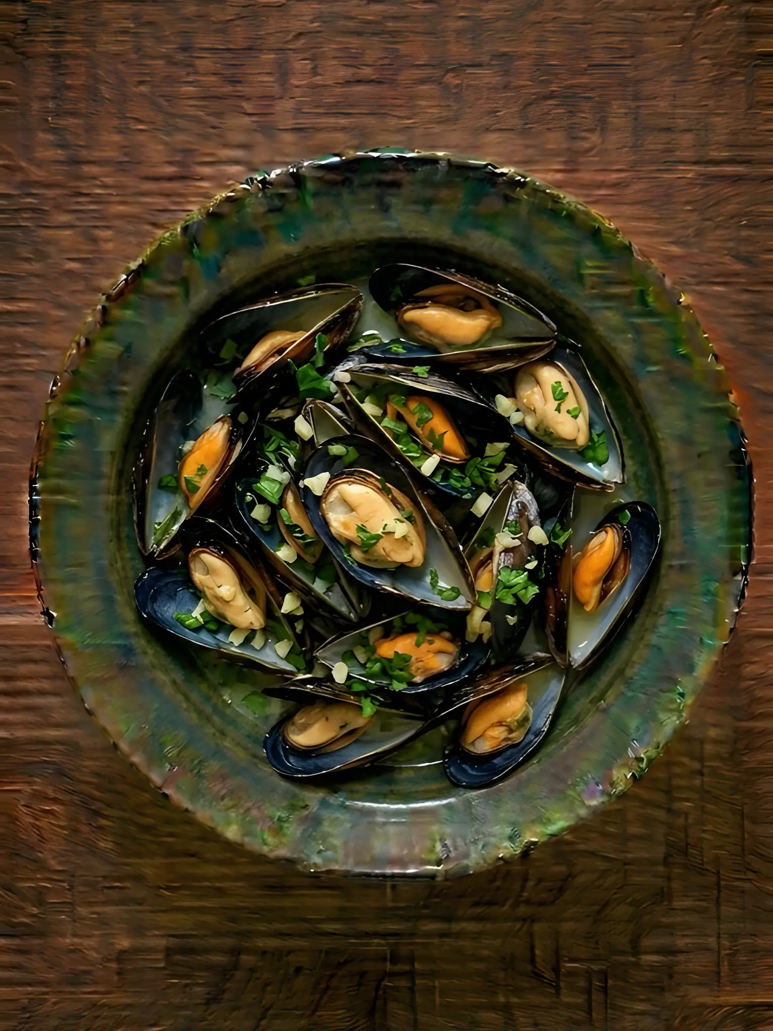 Mejillones al vapor con vino blanco