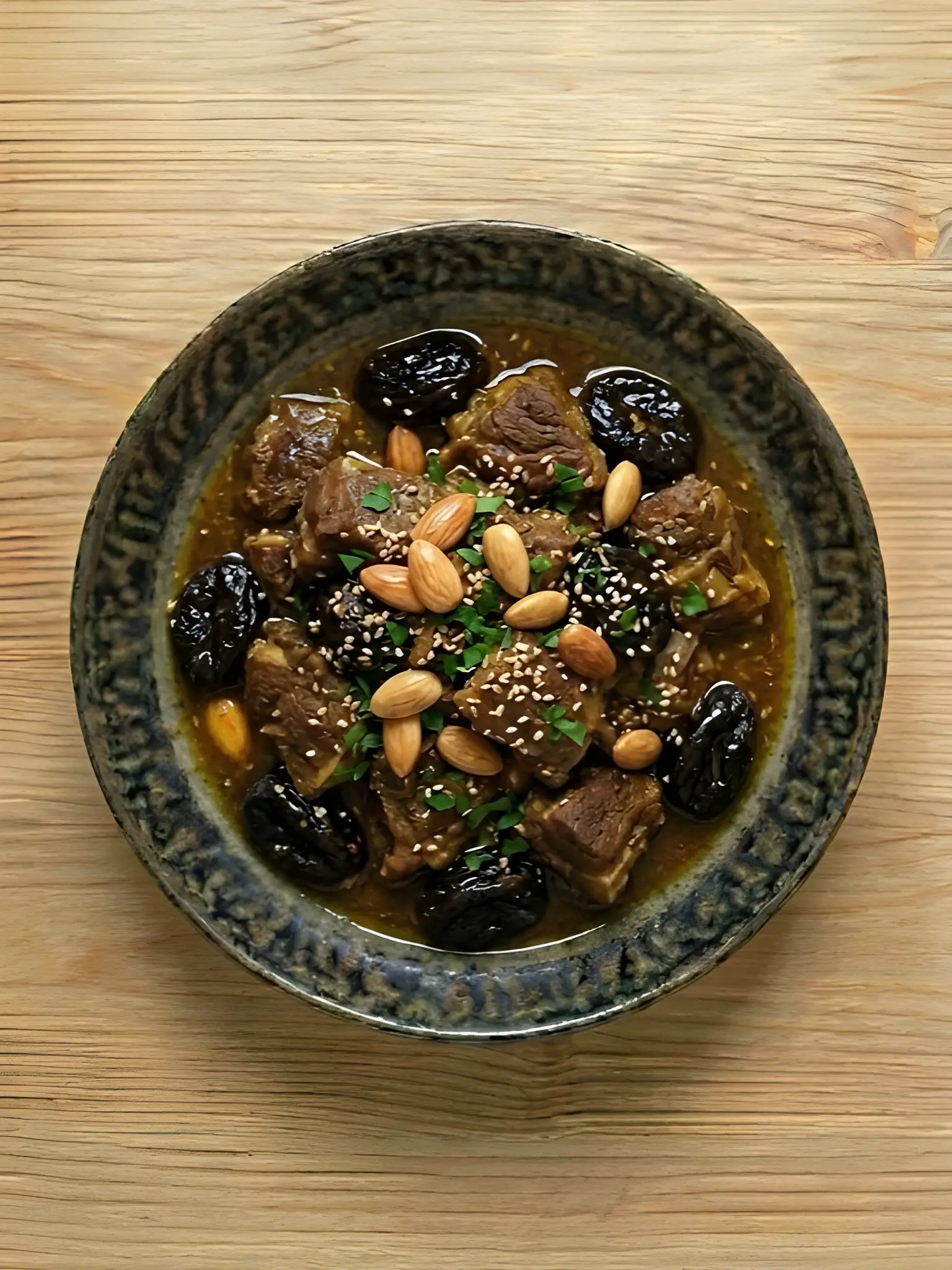 Tajín de Cordero con Ciruelas