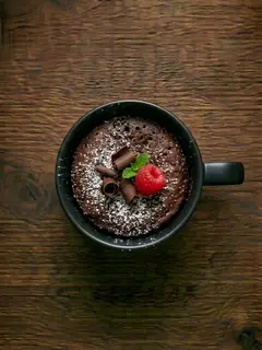 Mug cake de chocolate al microondas