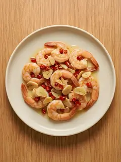 Gambas al ajillo con guindilla