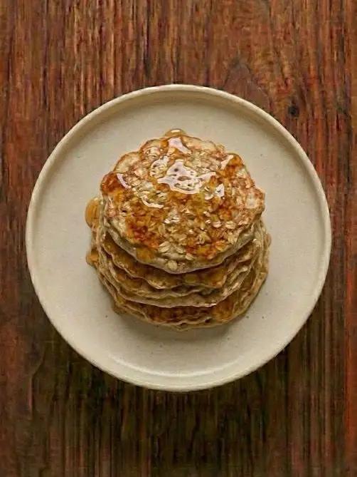 Tortitas de avena con sirope de arce