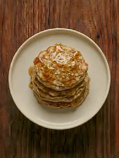 Tortitas de avena con sirope de arce