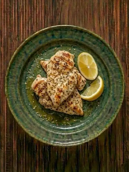 Pollo a la plancha con oregano y limon