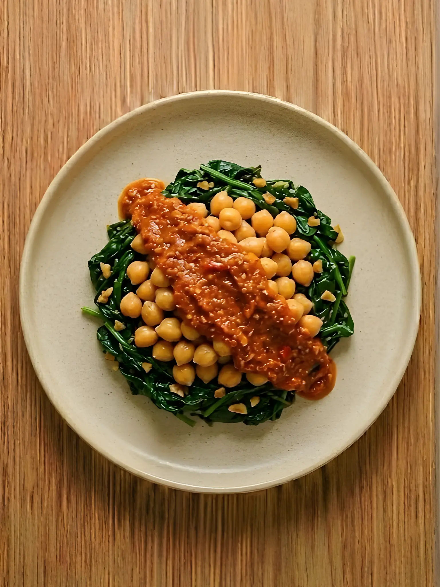 Garbanzos al Romesco