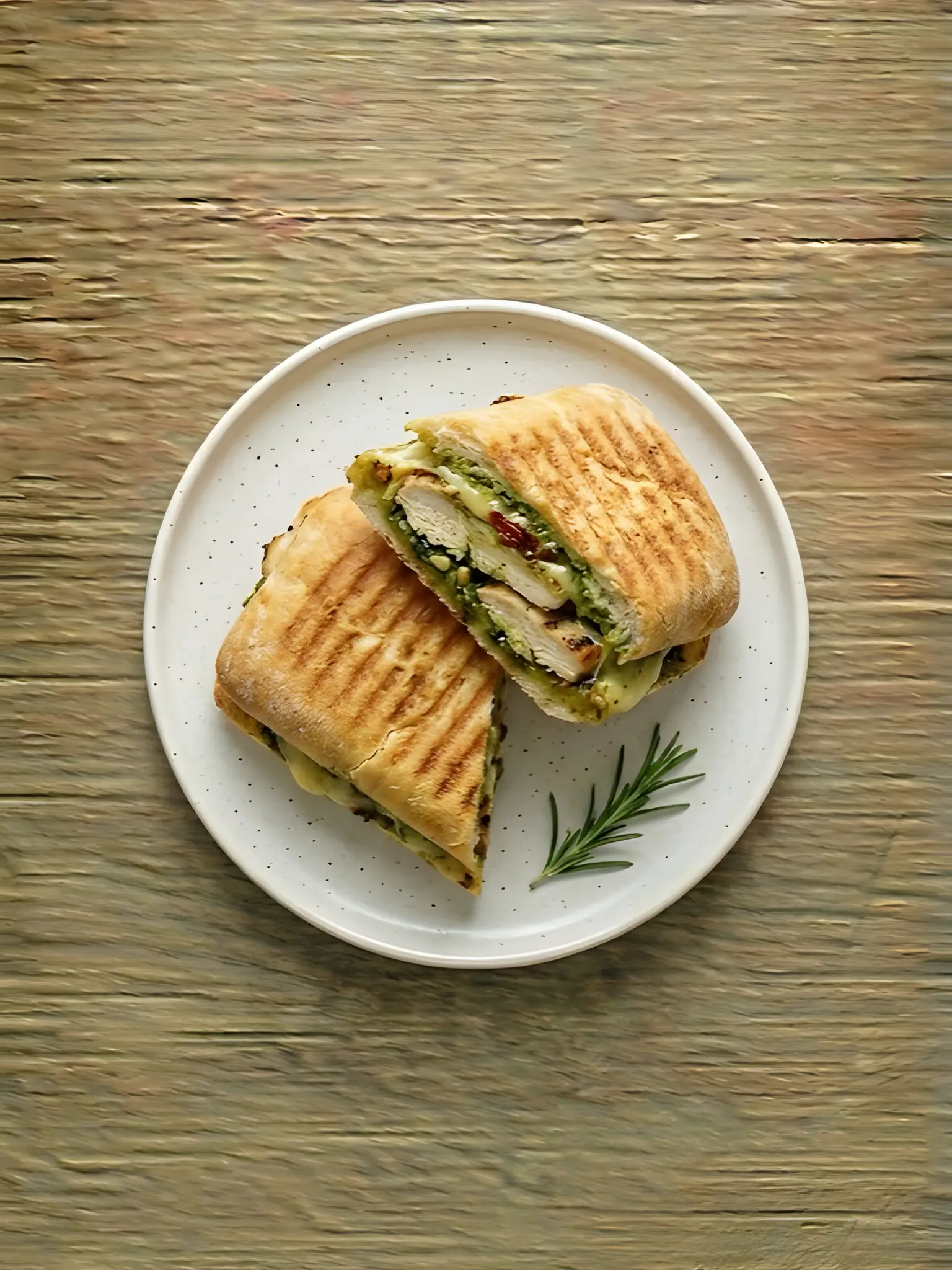 Panini de Pollo con Pesto