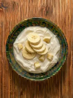 Yogur griego con plátano