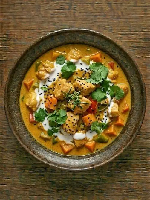 Batch de Curry de Pollo con Leche de Coco