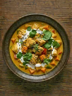 Batch de Curry de Pollo con Leche de Coco