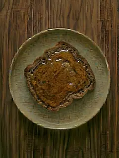 Tostada de centeno con miel