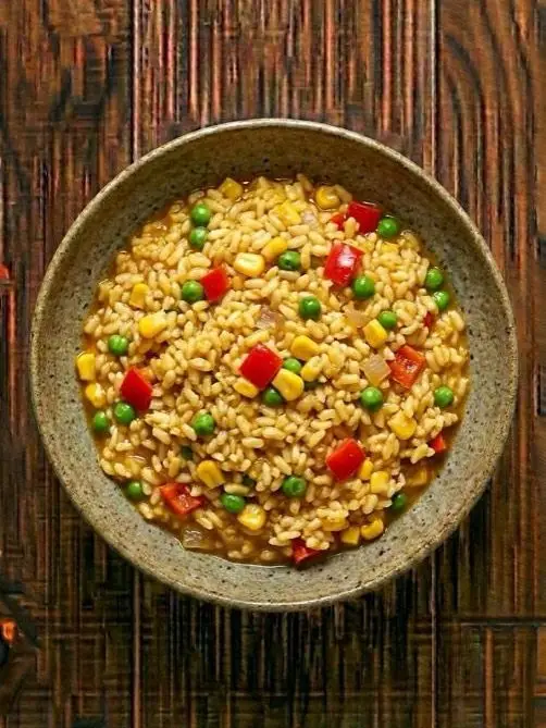 Arroz con Maiz y Verduras