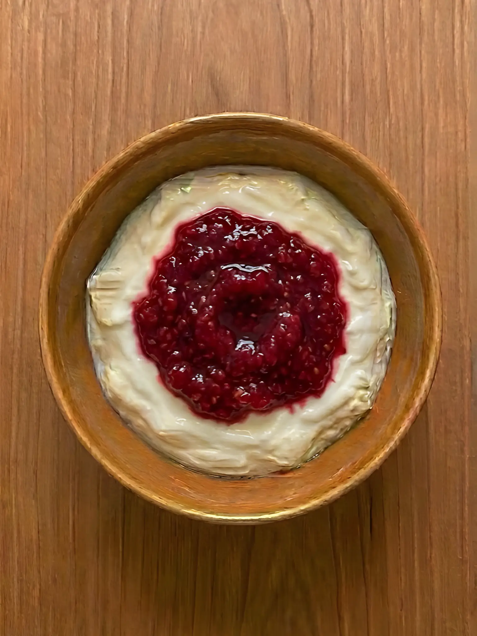 Yogur natural con mermelada