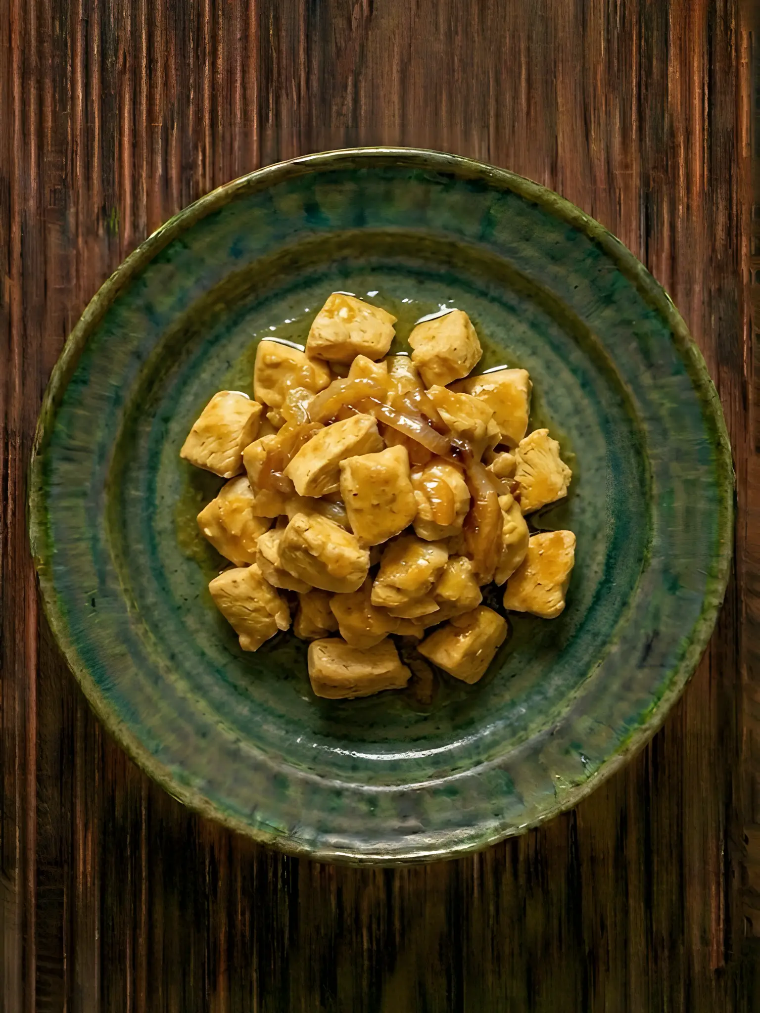 Pollo al limon con cebolla caramelizada rapida